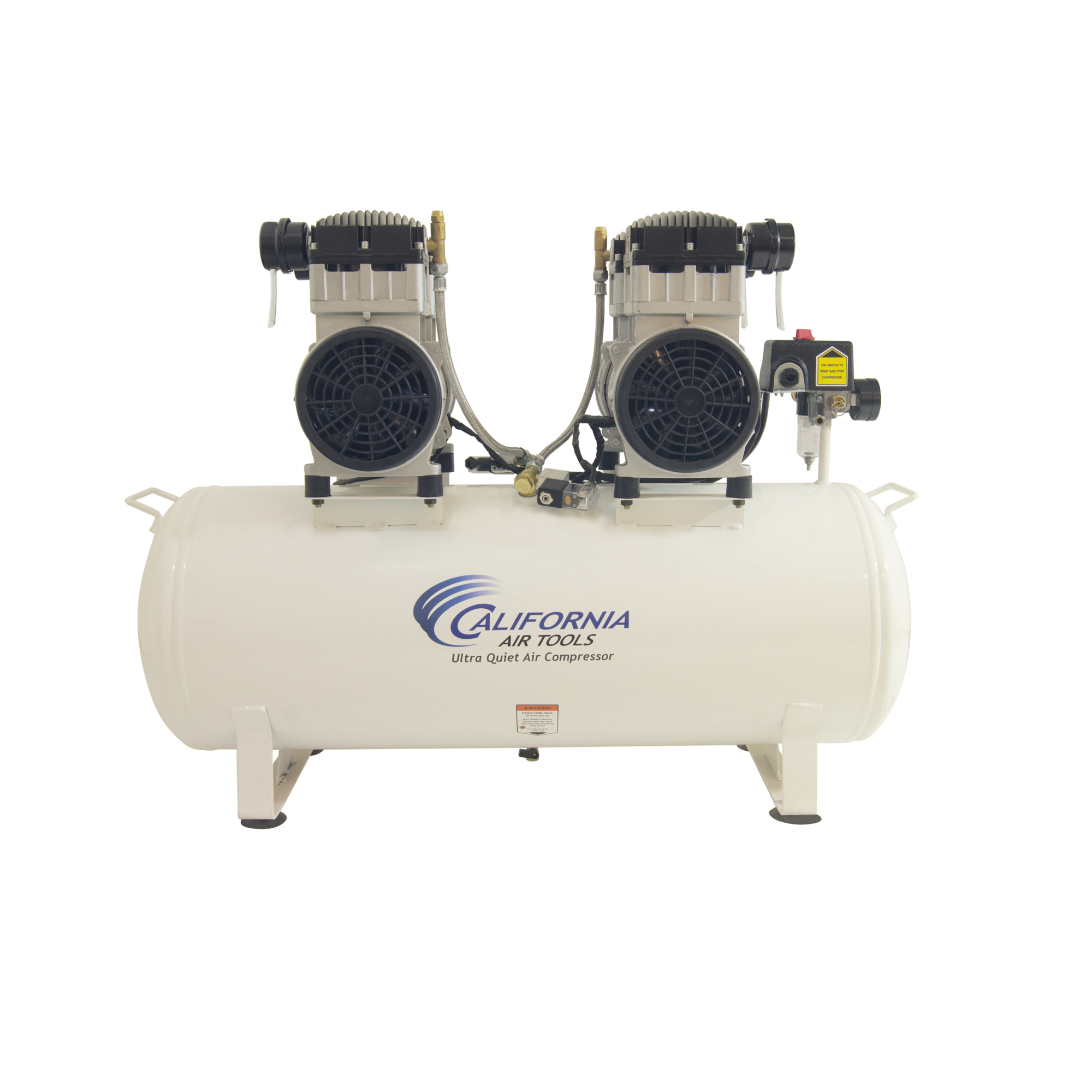 California Air Tools, 20 Gal 4 Hp Air Compressor, Horsepower 4 HP, Air Tank Size 20 Gal, Volts 220 Model# 20040C